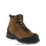 marrón X22T109 Red Wing trabajo - estilo 2415 tracción tred bota impermeable con punta de seguridad para hombre de 6 pulgadas