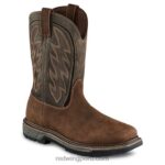 marrón X22T124 Red Wing trabajo - estilo 866 tracción tred bota sin cordones para hombre de 9 pulgadas con punta blanda