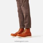 marrón X22T173 Red Wing heritage - bota de 6 pulgadas para hombre estilo 8138 mocasín clásico en piel resbaladiza al aceite - Image 2