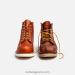 marrón X22T173 Red Wing heritage - bota de 6 pulgadas para hombre estilo 8138 mocasín clásico en piel resbaladiza al aceite - Image 7