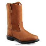 marrón X22T83 Red Wing botas de trabajo con punta suave de 6 pulgadas para hombre estilo 202 supersole