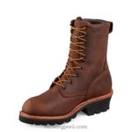 marrón X22T85 Red Wing trabajo - estilo 6617 tradesman bota de seguridad impermeable con cremallera lateral para hombre de 6 pulgadas - Image 3