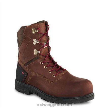 marrón X22T98 Red Wing botas impermeables con punta suave de 6 pulgadas para hombre estilo 435 king toe