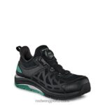 negro/verde azulado X22T162 Red Wing trabajo - estilo 2343 cooltech atletismo zapatos de trabajo atléticos con punta de seguridad para mujer