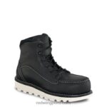 negro X22T165 Red Wing heritage - bota de 6 pulgadas para hombre estilo 8085 iron ranger en cuero áspero y resistente