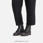 negro X22T185 Red Wing heritage - bota corta de mujer style 3364 iron ranger en piel acampo - Image 2