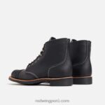 negro X22T185 Red Wing heritage - bota corta de mujer style 3364 iron ranger en piel acampo - Image 4