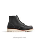 negro X22T188 Red Wing heritage - estilo 3428 botas cortas mocasines clásicas de 6 pulgadas para mujer en cuero áspero y resistente