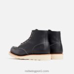 negro X22T188 Red Wing heritage - estilo 3428 botas cortas mocasines clásicas de 6 pulgadas para mujer en cuero áspero y resistente - Image 4