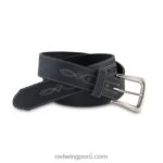 negro X22T302 Red Wing modelo 96563 cinturón de piel de curtido vegetal cinturón de hombre en piel natural con brida inglesa
