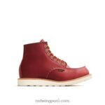 rojizo X22T171 Red Wing heritage - bota de 6 pulgadas estilo mocasín clásico 1907 para hombre en cuero áspero y resistente