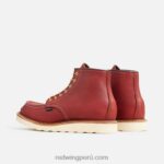 rojizo X22T171 Red Wing heritage - bota de 6 pulgadas estilo mocasín clásico 1907 para hombre en cuero áspero y resistente - Image 4