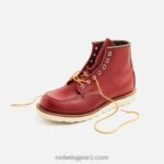 rojizo X22T176 Red Wing heritage - bota de 6 pulgadas para hombre estilo mocasín clásico 8849 en piel de pradera - Image 8